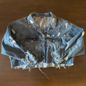 Distressed Jean Jacket